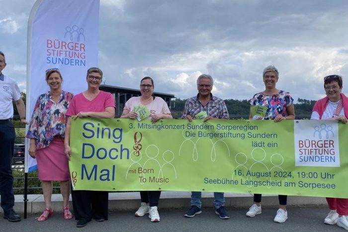 „SING DOCH MAL“ – Mitsingkonzert am Fr. 16.08.2024 an der Sorpebühne